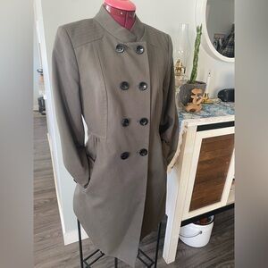 Mexx Women's Trench Coat - Dark Olive